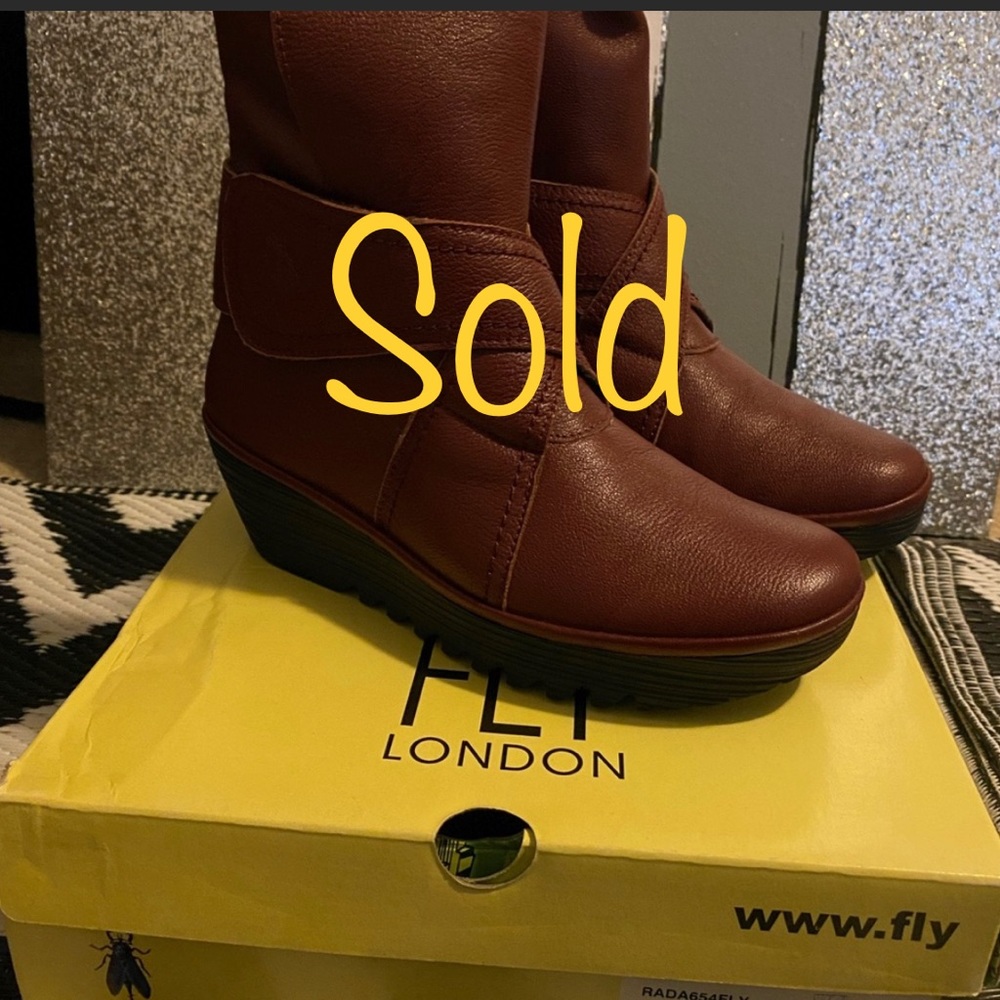 Fly London Velcro Strap Bootie